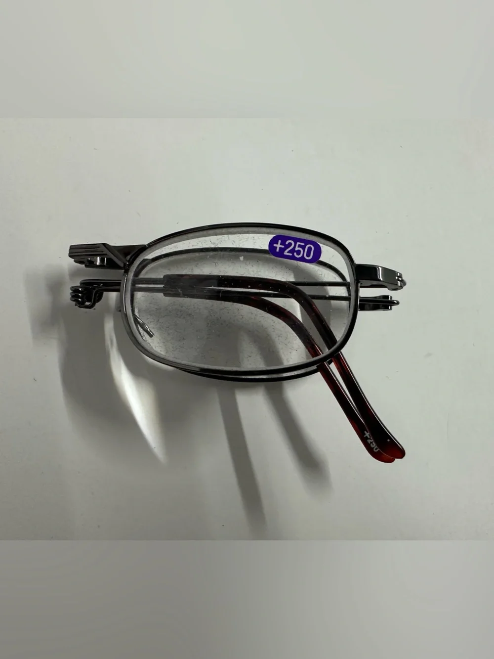 Folding 2.5 Reading Glasses with case